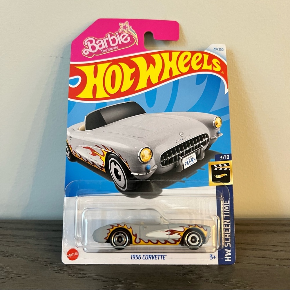 Hot Wheels - Barbie The Movie - 1956 Corvette - (HW Screen Time)